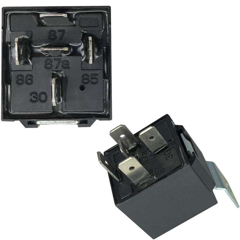 irhapsody 80/60Amp 12V 5-pin Relay Kit, SPDT 12-Volt Automotive Relay with Heavy-Duty Pigtail, 6-Pack - Image 2